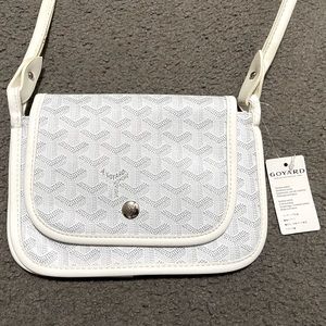 Goyard white Goyardine Plumet Crossbody